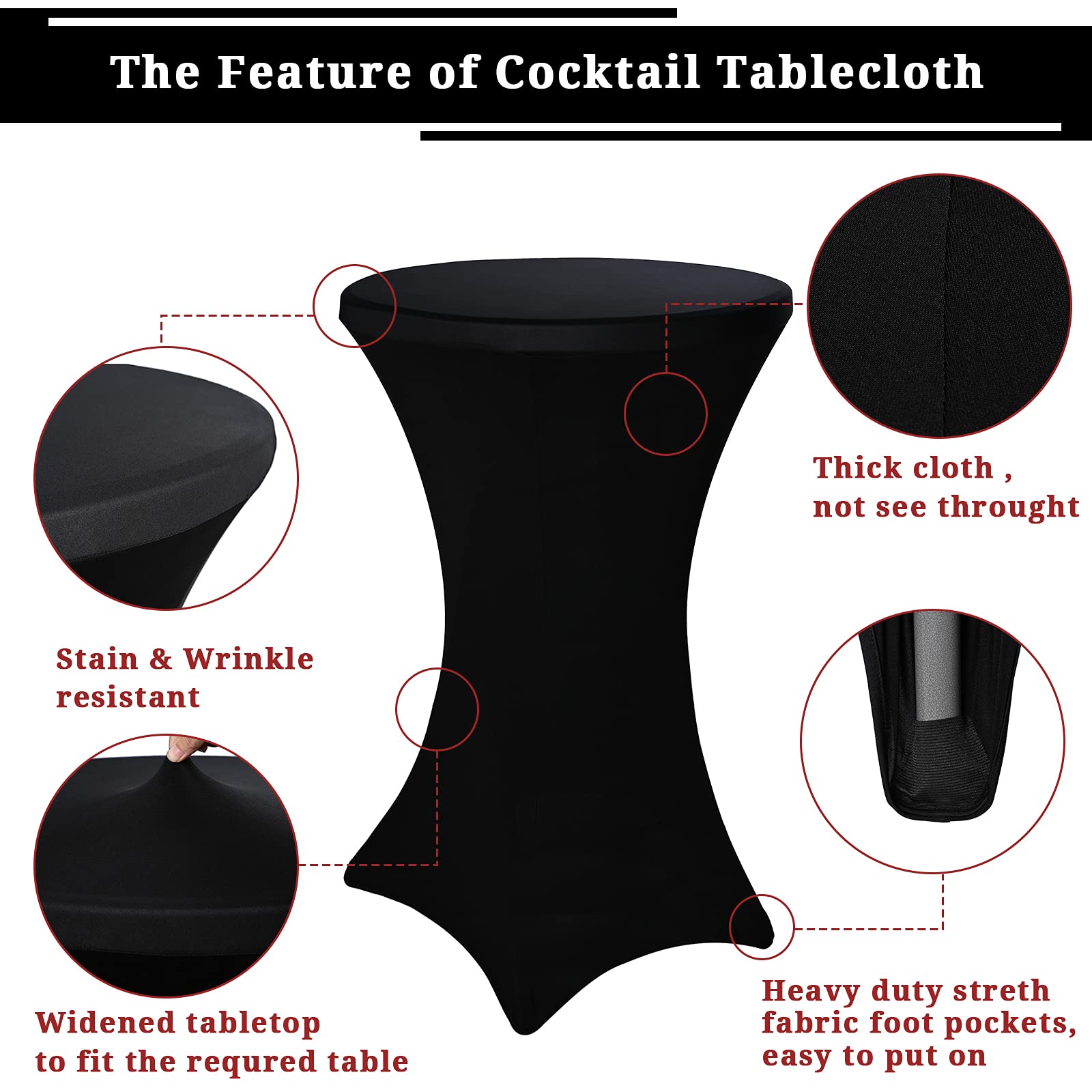 Pesonlook cover in use at a wedding reception providing a sleek party-ready table