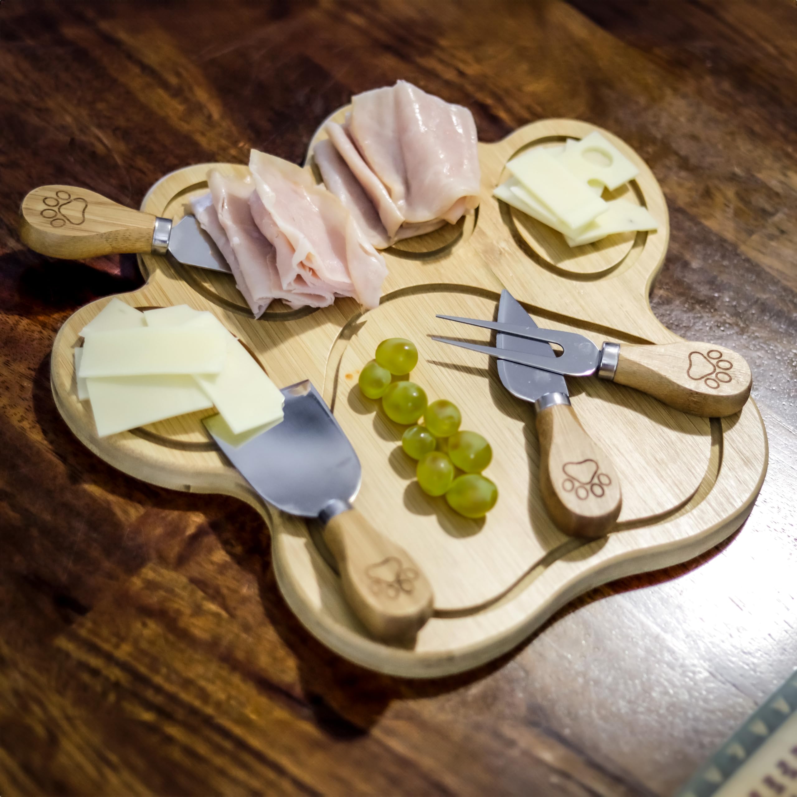 Pet Fit For Life four cheese utensils laid out showing versatile serving benefit