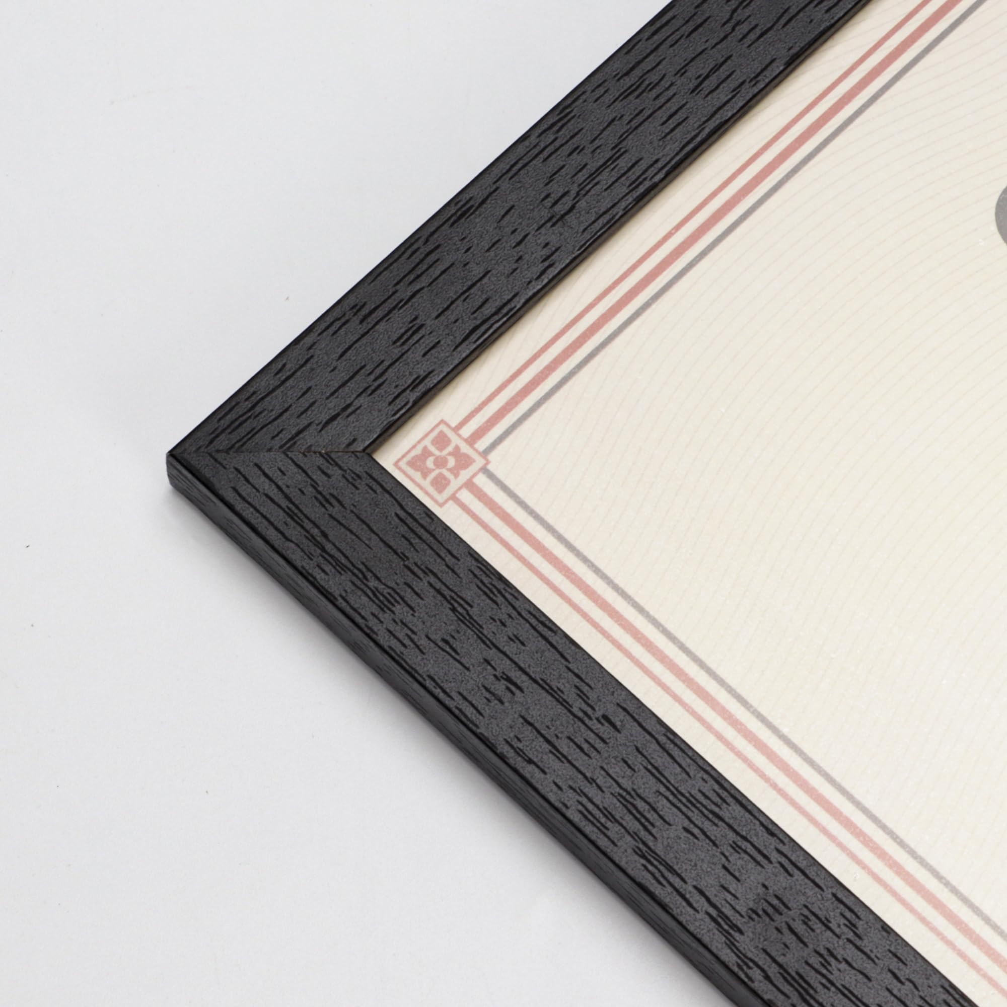 PETAFLOP frame held with hand next to document for size scale