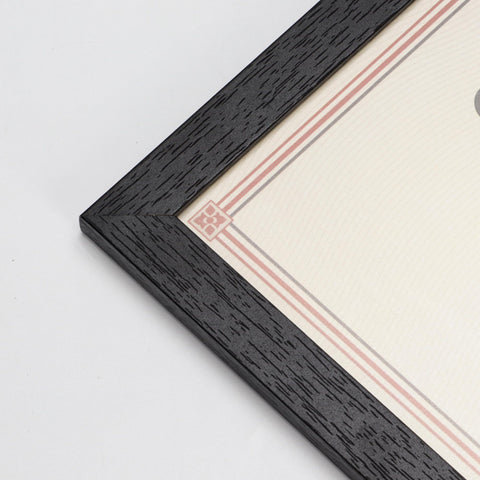 PETAFLOP frame held with hand next to document for size scale