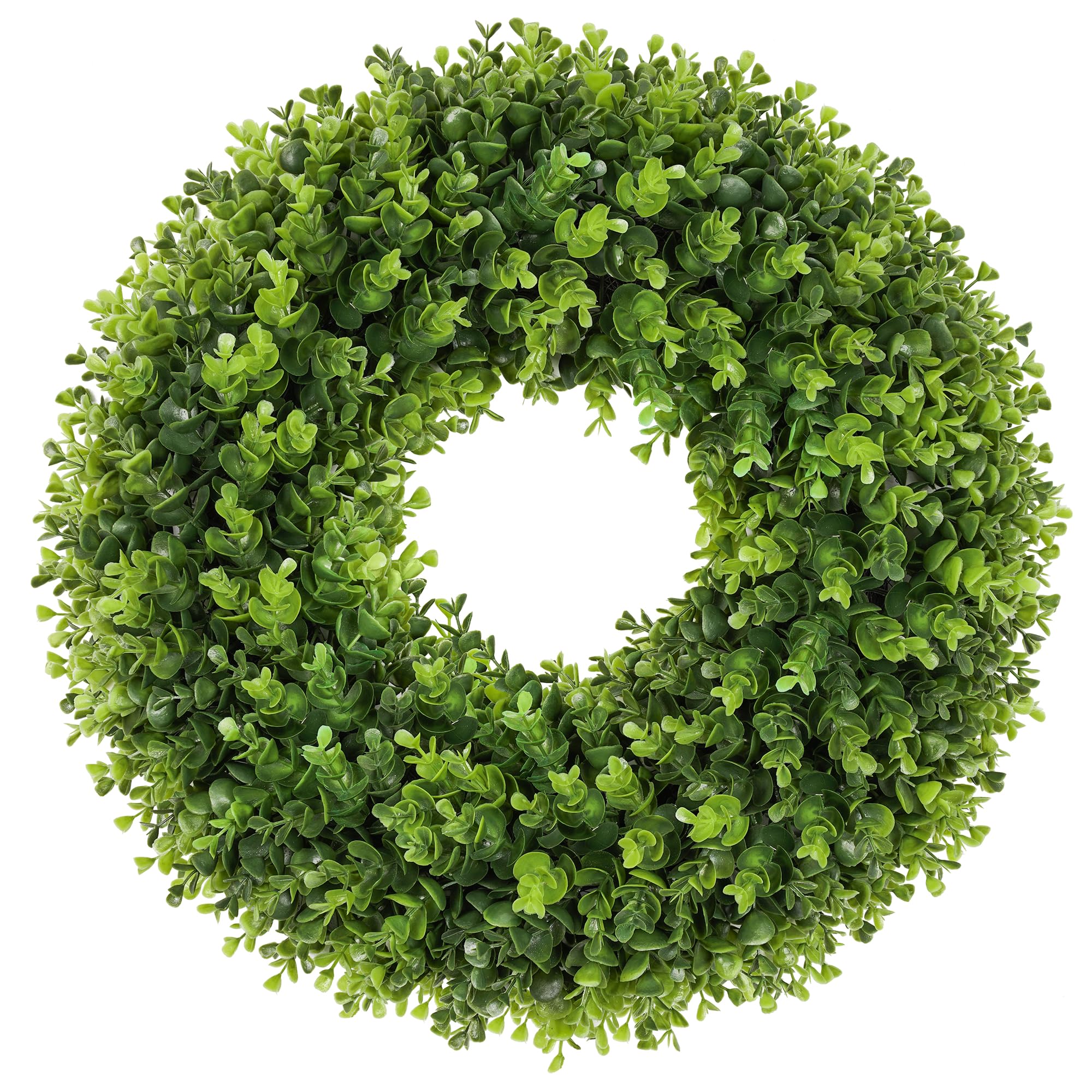 petalyn front view 20 inch wreath showing full lush greenery and curb appeal