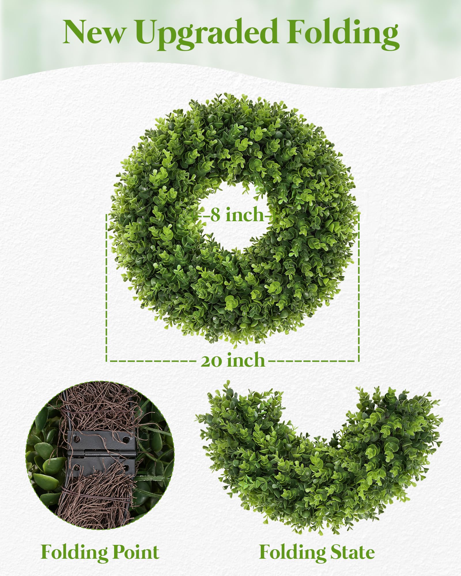 petalyn wreath hanging on front door demonstrating weather-resistant outdoor use