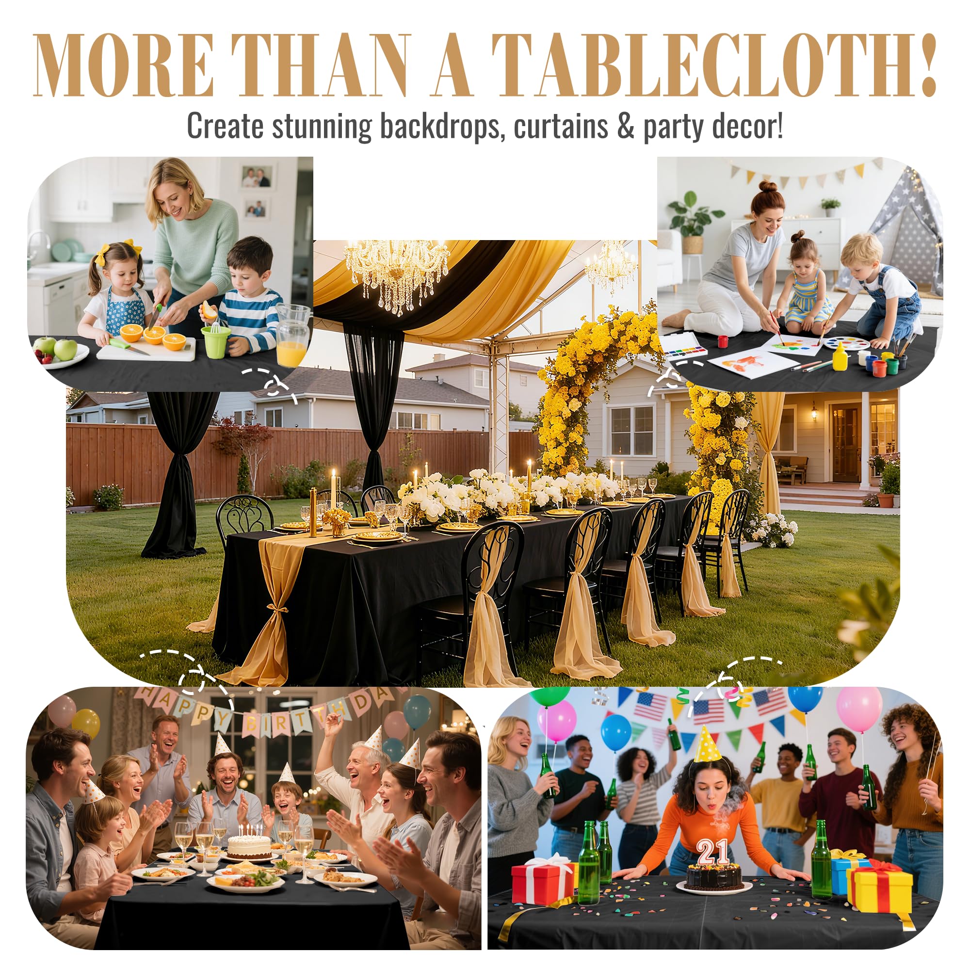 PETIARKIT covering a party table providing a tidy, spill-resistant event surface