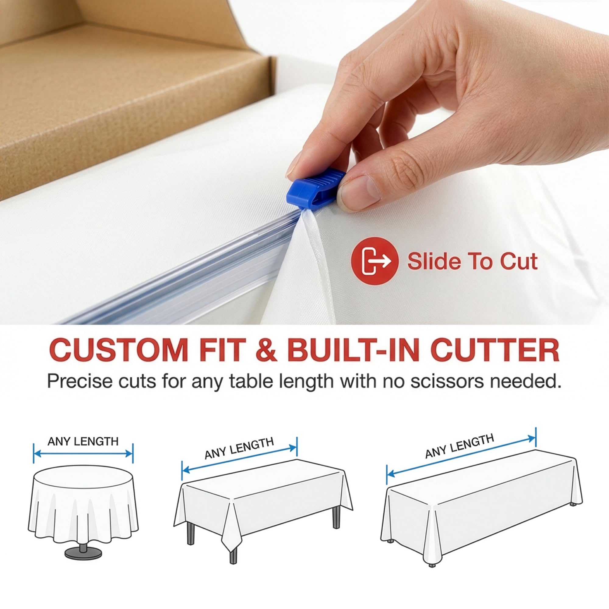 PETIARKIT close-up of built-in slide-cutter, clean-cut convenience benefit