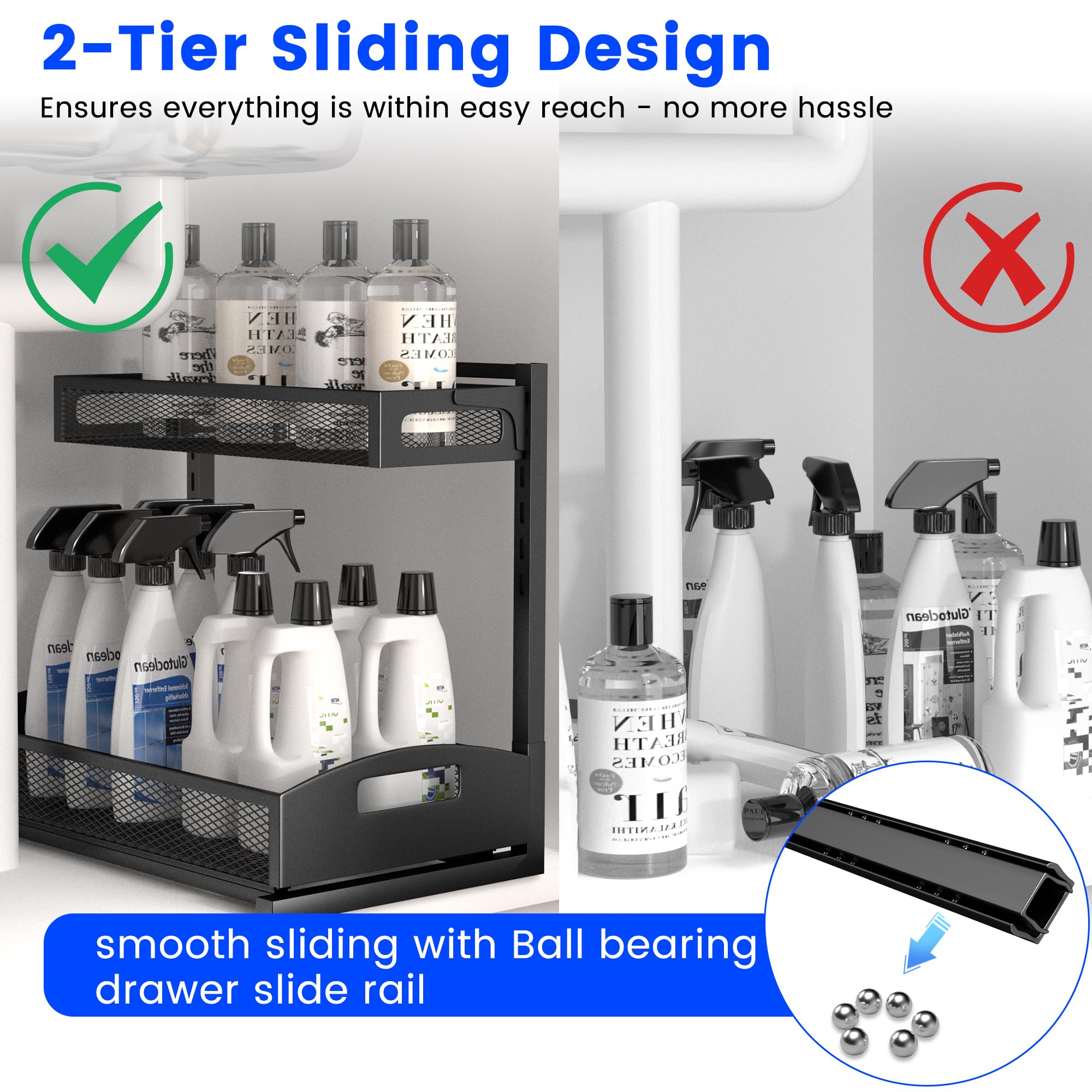 Petiza height adjustment demo illustrating five-position customization for bottles