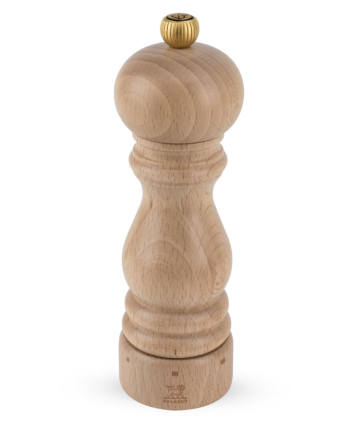 Peugeot Paris front view natural beech showing elegant shape and reliable grinding