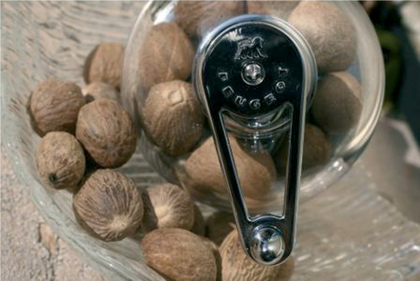 Peugeot Tidore close-up of stainless steel double grater blades, durable sharpness benefit