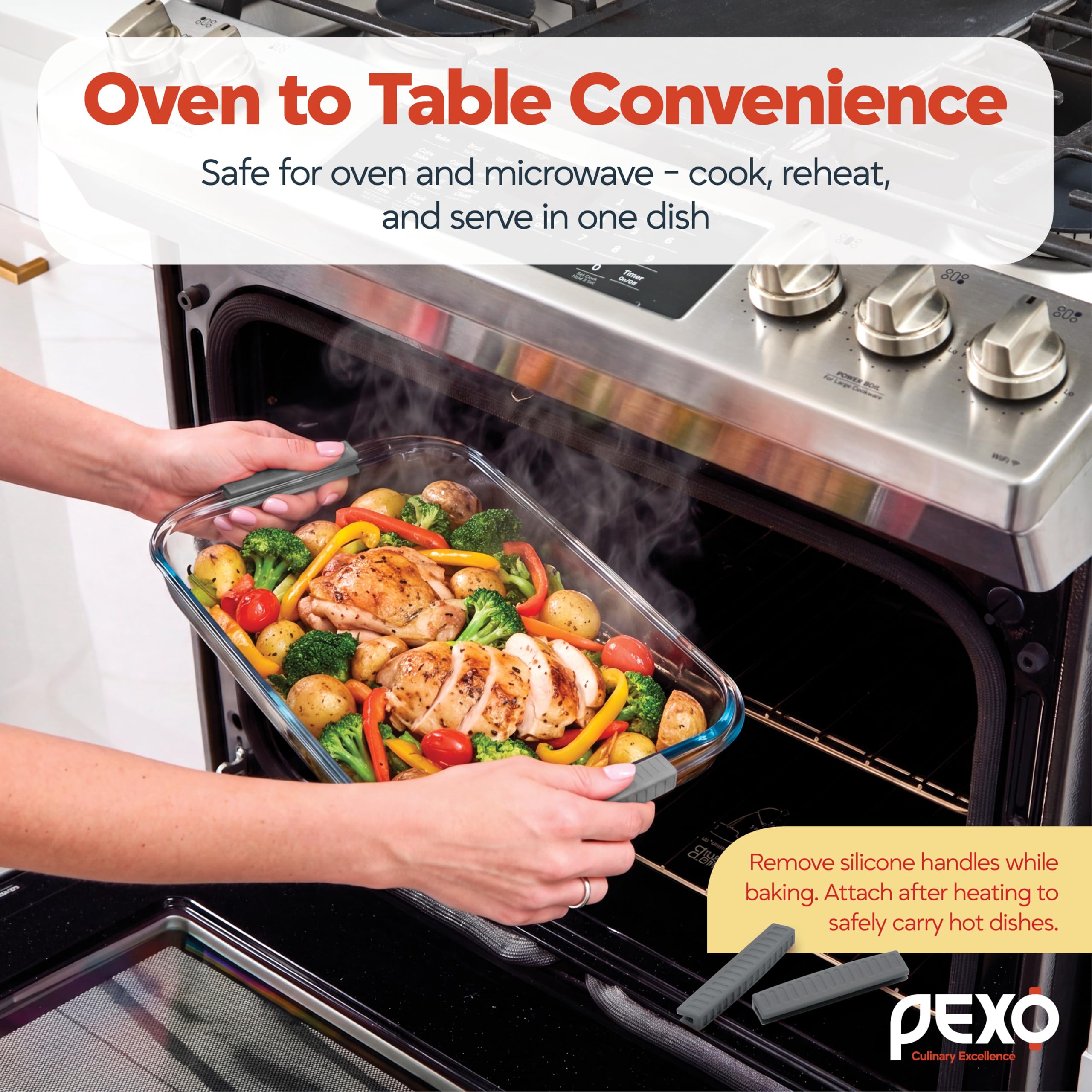 pexo sealed dish inside freezer showing freezer-friendly preservation benefit