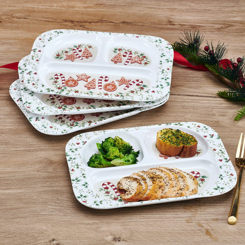 Pfaltzgraff Winterberry tray held in hand illustrating lightweight, child-friendly design