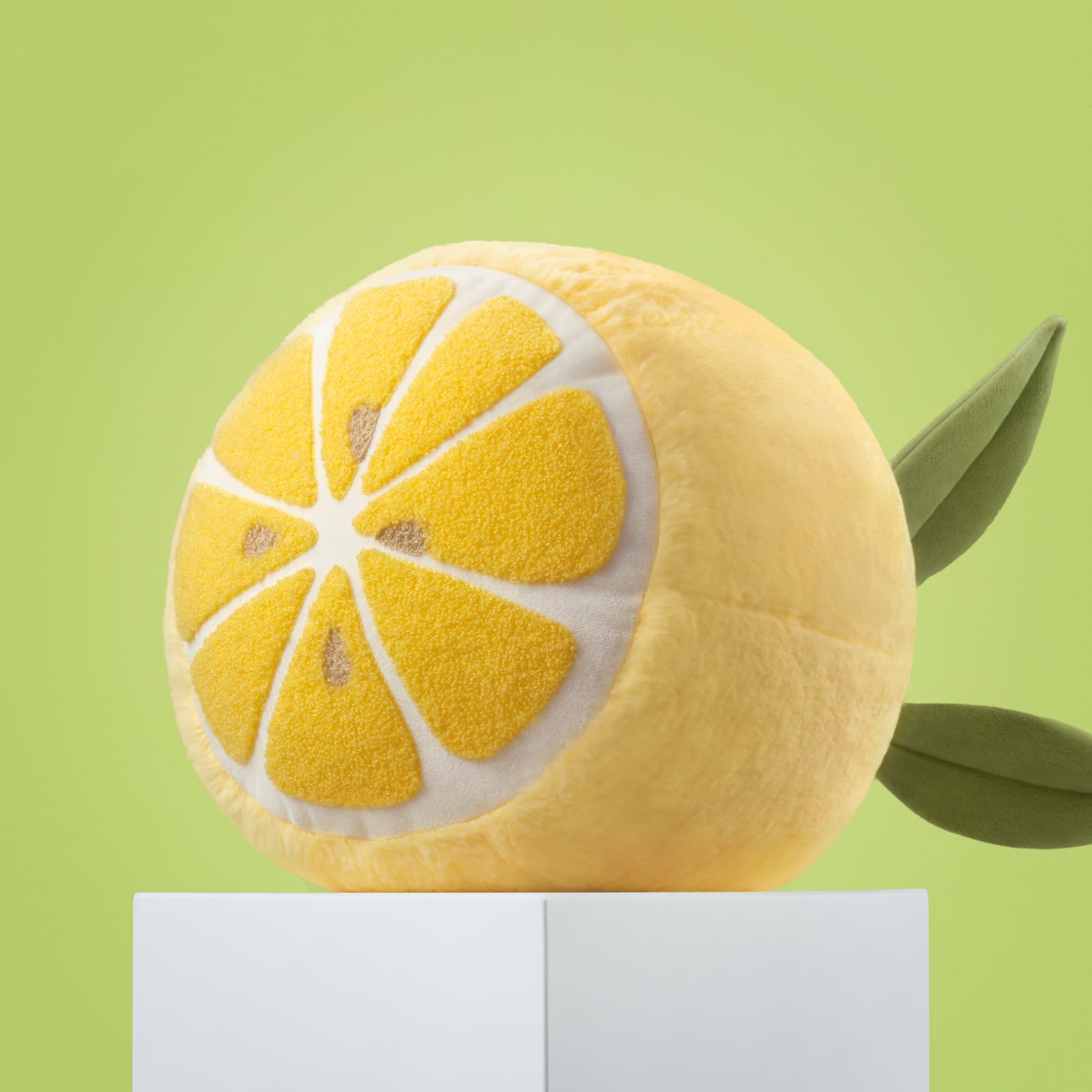 Phantoscope lemon front view showing cheerful shape and bright color for decor