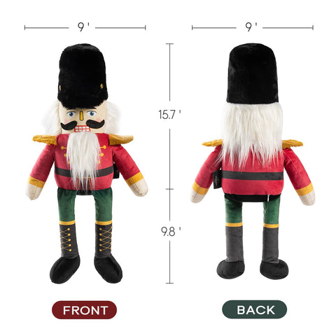 Phantoscope nutcracker stitching and label detail showing handcrafted quality