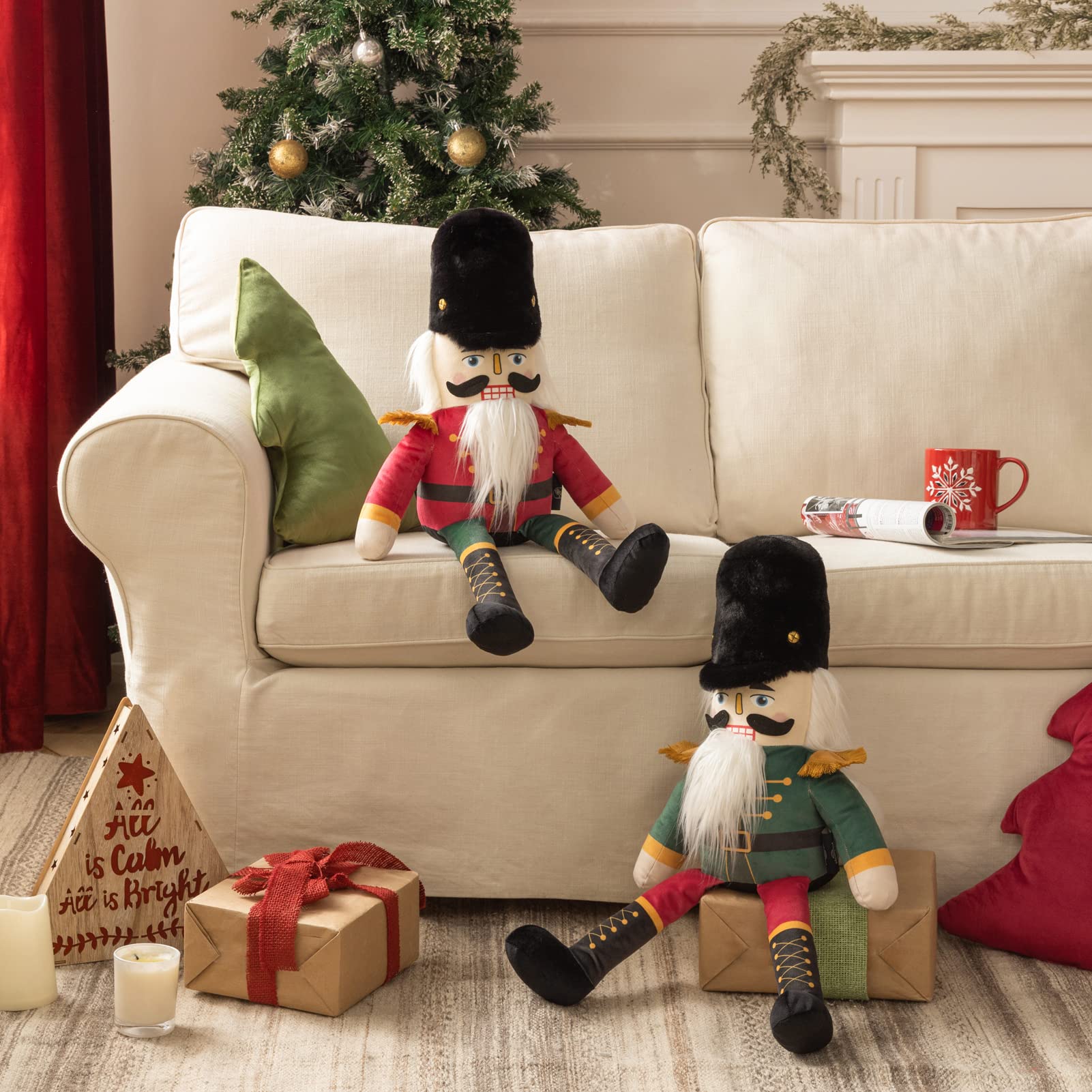 Phantoscope nutcracker side profile highlighting pillow shape and red color appeal