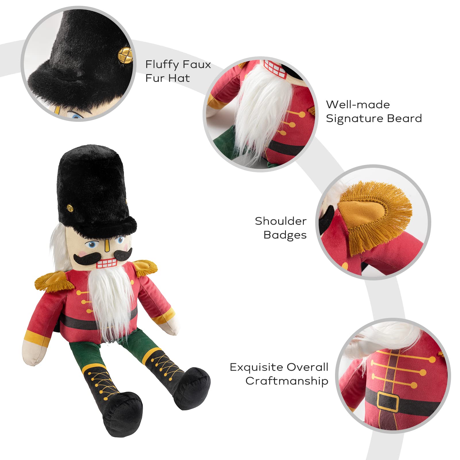 Phantoscope nutcracker next to ruler showing 9x24 inch size for fit verification