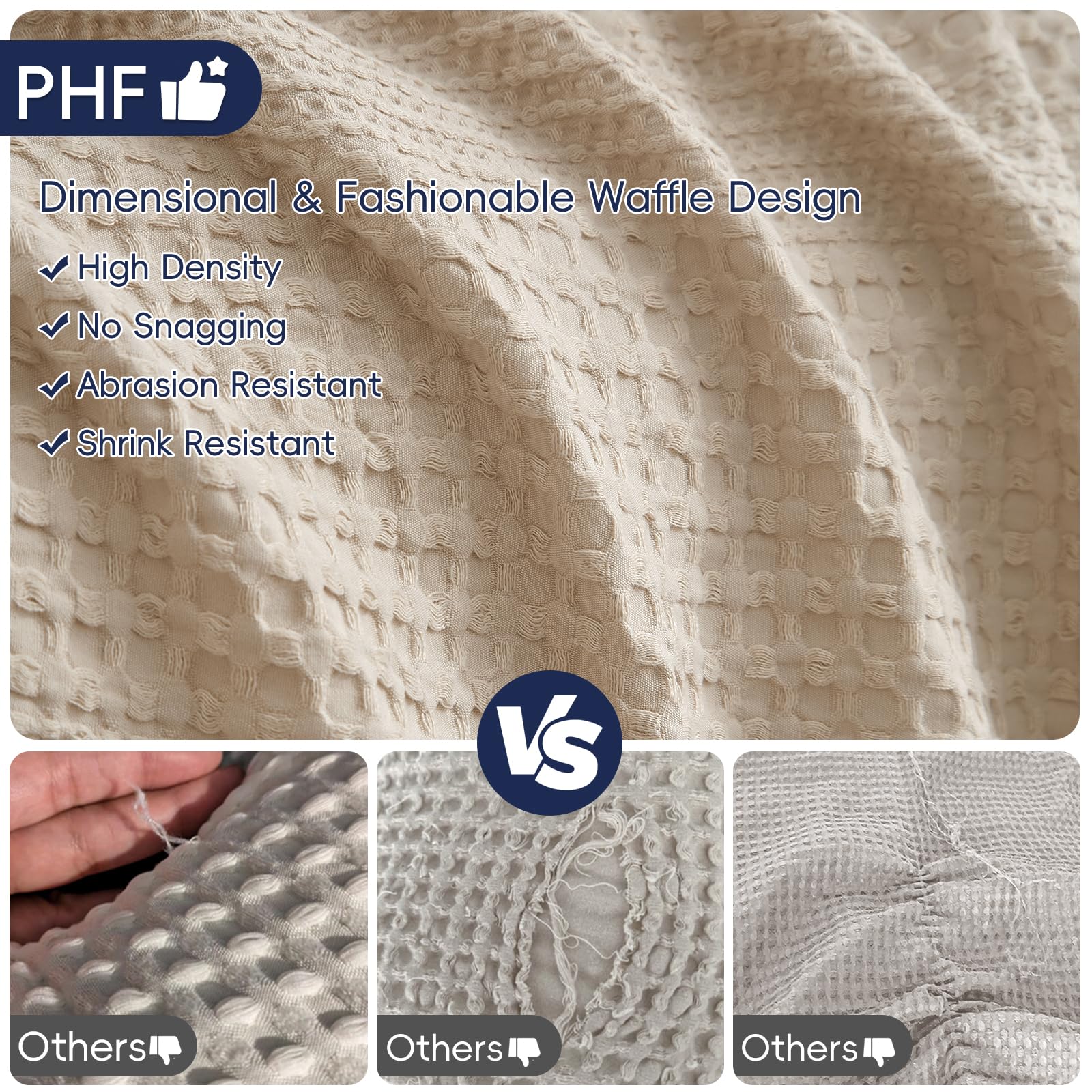 PHF blanket in washing machine illustrating easy-care durability and colorfast performance