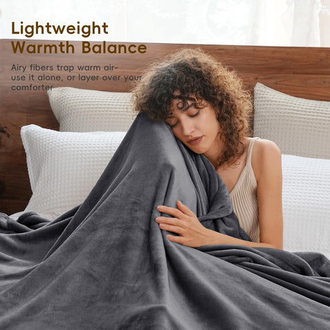 PHF blanket close-up of 6mm pile texture highlighting plush warmth