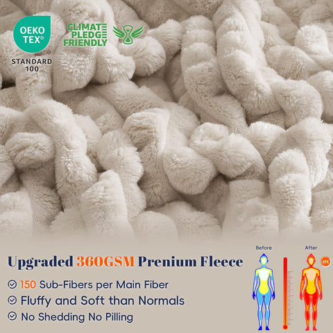PHF blanket corner and reinforced stitching detail demonstrating long-lasting durability