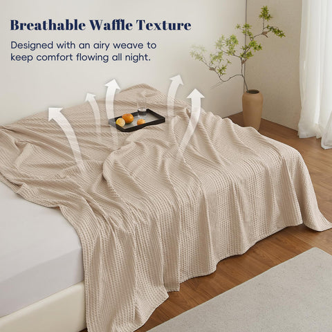 PHF blanket folded stack highlighting lightweight thickness and easy storage benefits