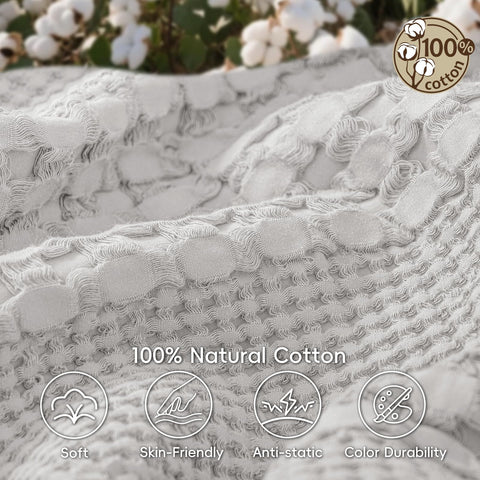PHF blanket layered with a comforter illustrating added warmth and versatile bedding use