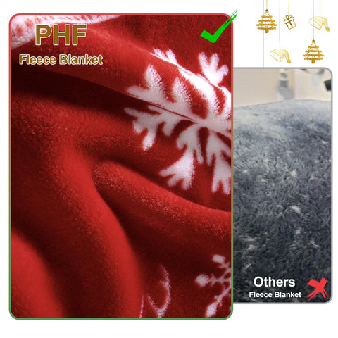 PHF king bed with blanket spread demonstrating full coverage warmth