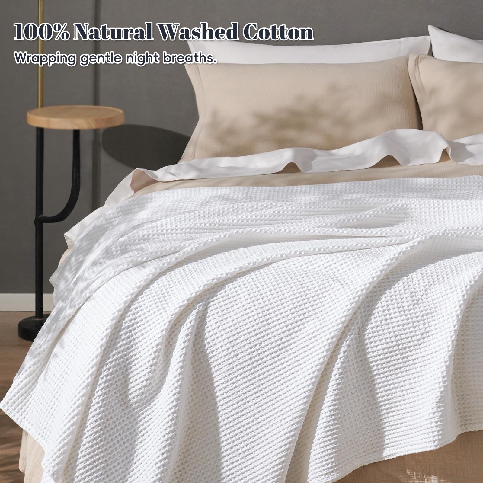 PHF cotton waffle close-up highlighting breathable weave and soft feel