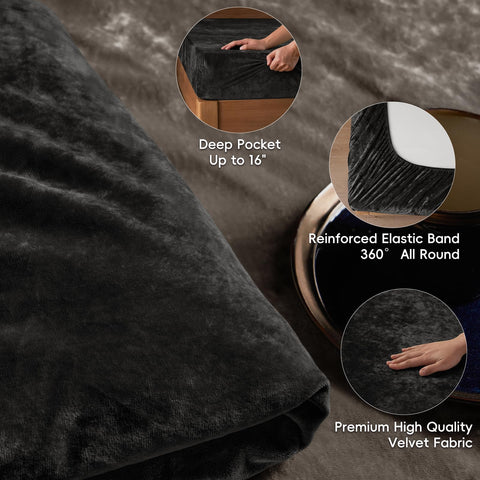 PHF fitted sheet fitted on pillow-top king mattress illustrating full coverage