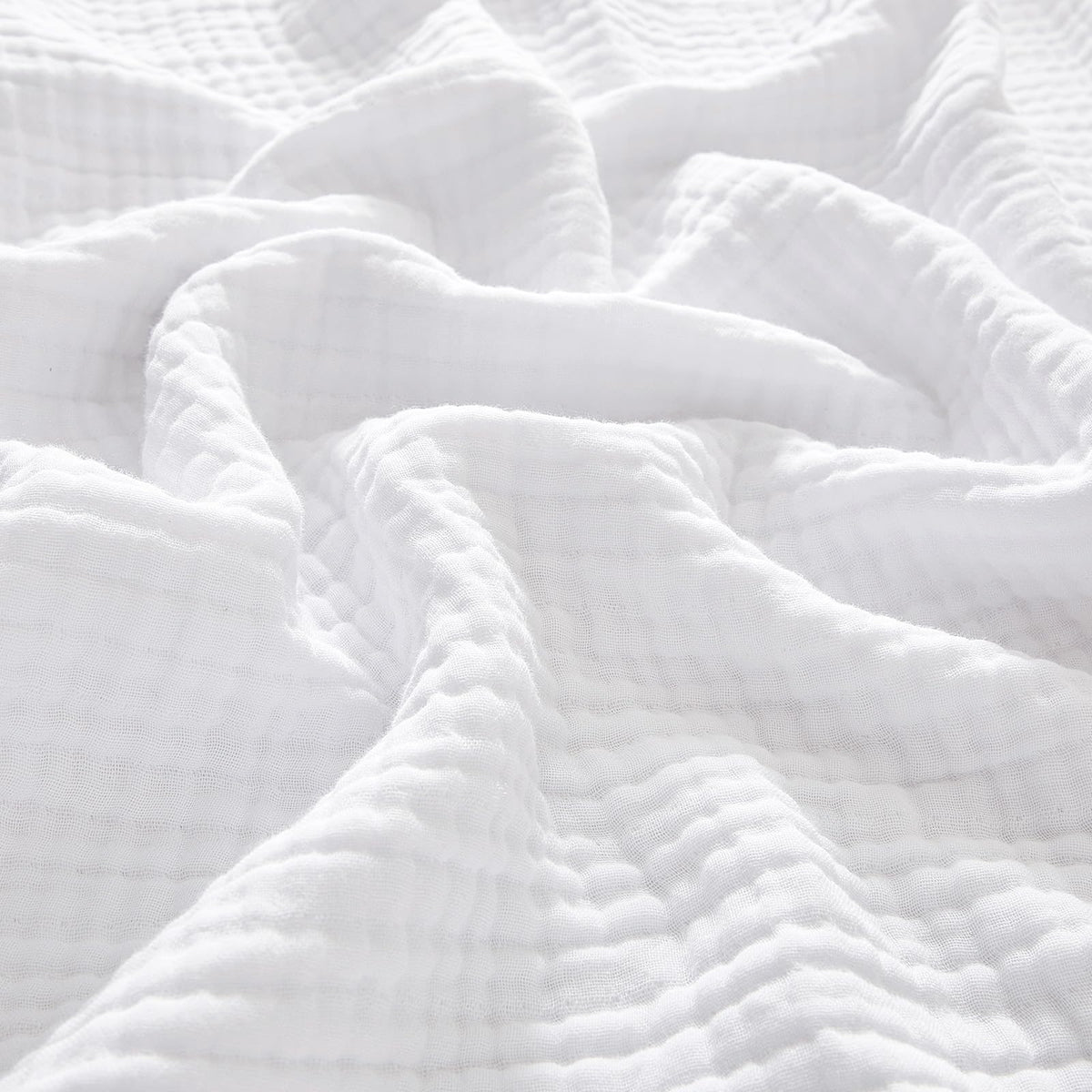 PHF muslin blanket front view showing full king-size coverage and breathable comfort