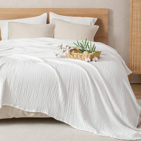 PHF muslin texture close-up highlighting soft bamboo-cotton feel and cooling