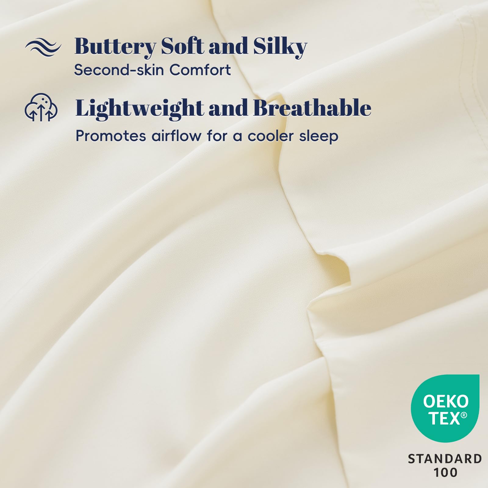 PHF pillowcase close-up highlighting silky weave and comfortable, hair-friendly surface