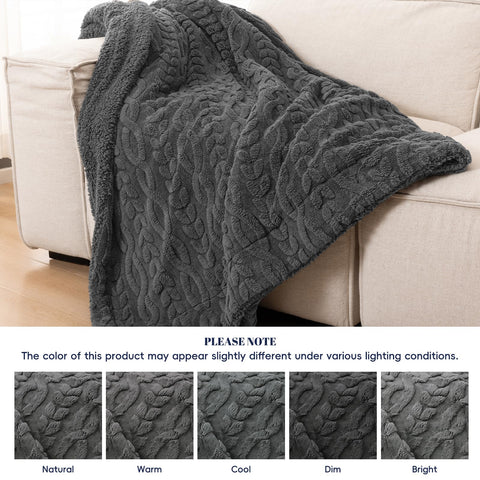 PHF queen-size blanket spread on bed displaying generous 90x90 scale