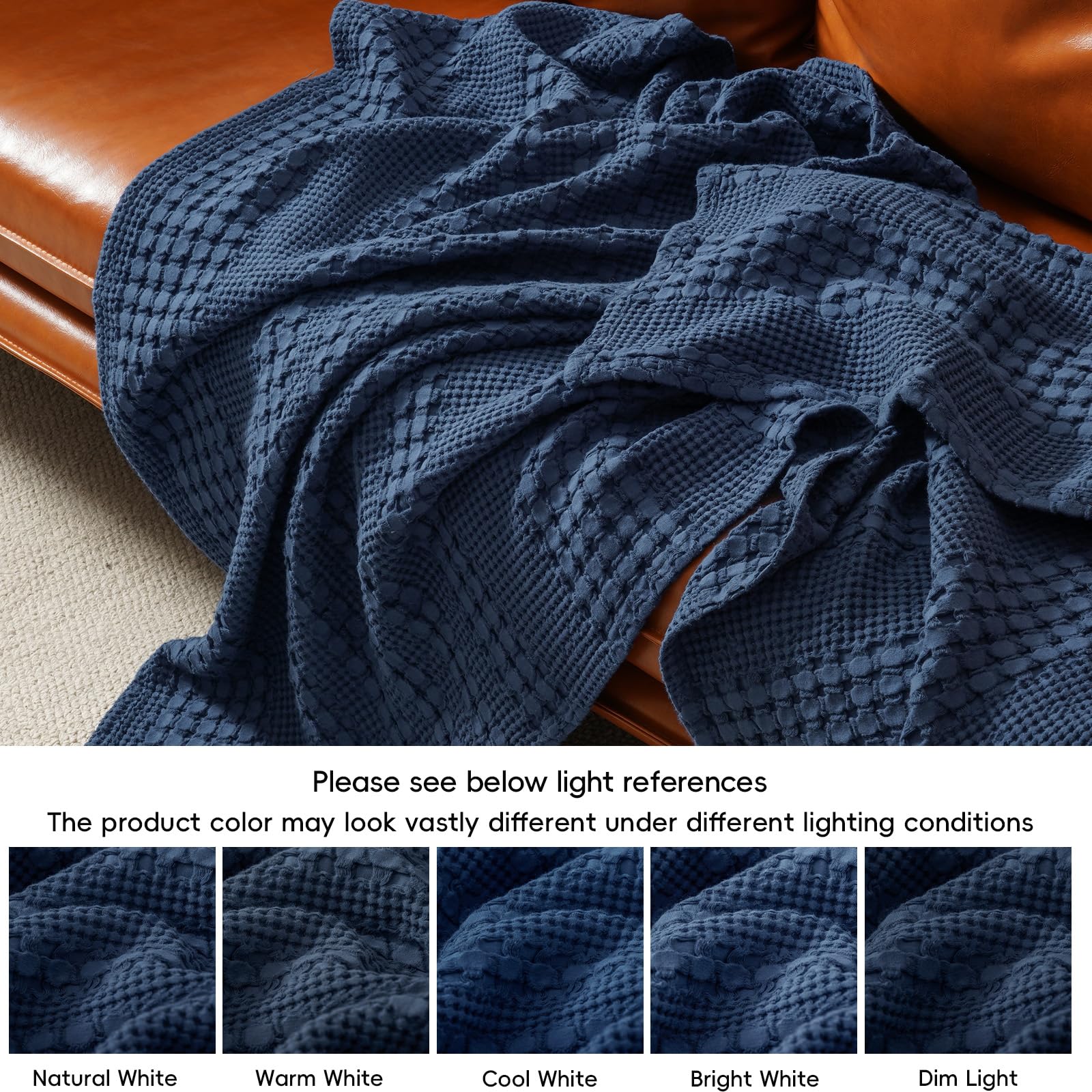 PHF blanket beside a book to show size and everyday use benefit
