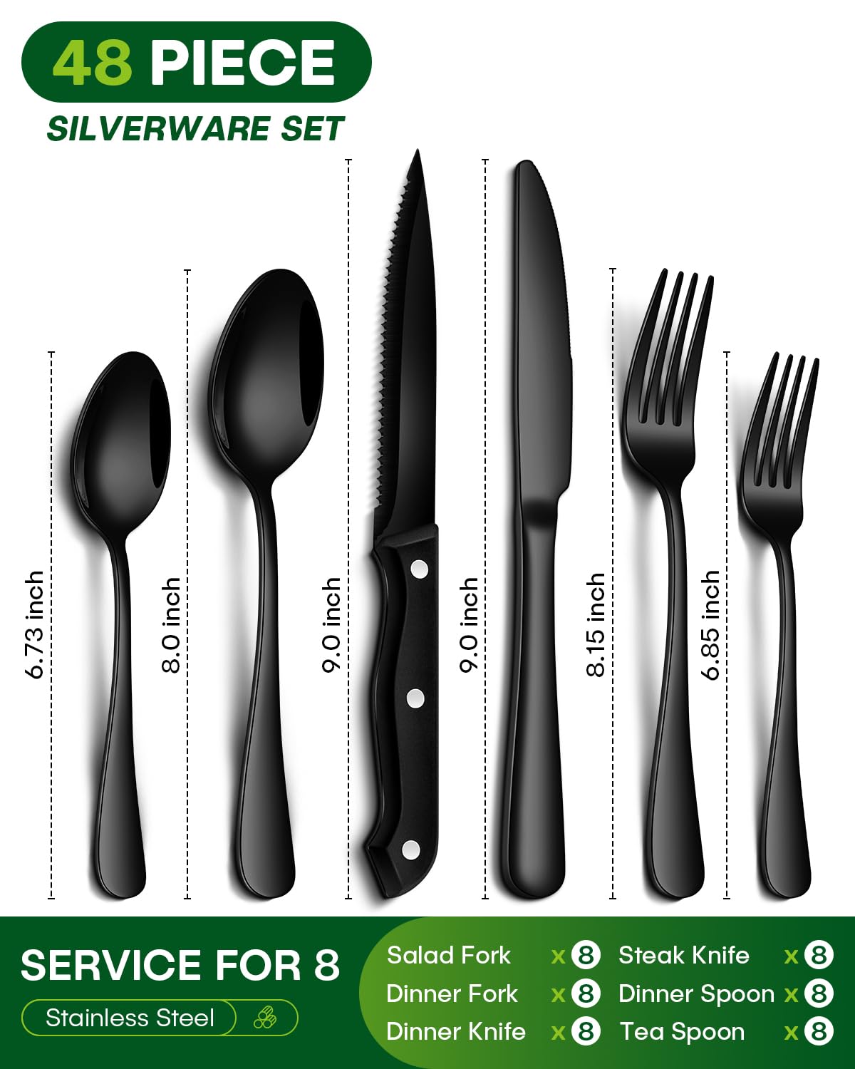 PHILIPALA forks spoons and knives neatly stacked showing coordinated design and convenience