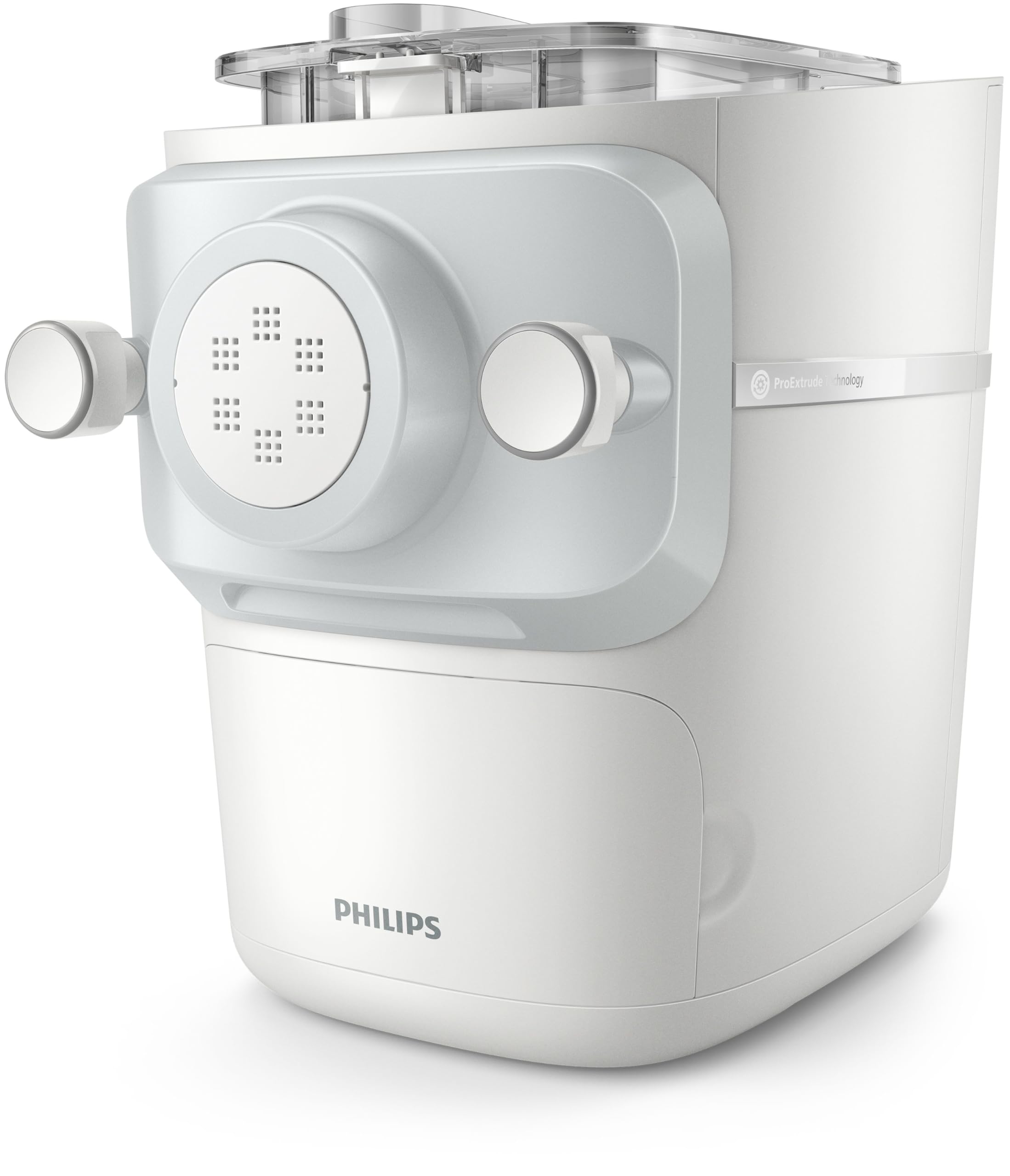 Philips 7000 hopper and control panel close-up highlighting easy loading and straightforward operation
