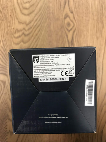 PHILIPS GoZero packaging and warranty card display emphasizing support and included items