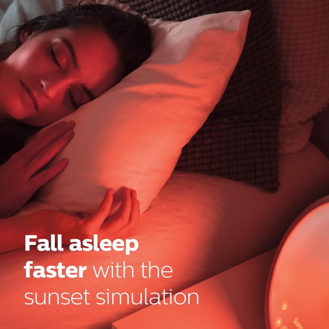 Philips HF3650 dimming during sunset mode to promote a calm wind-down
