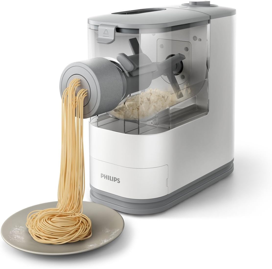 Philips Viva close-up of spaghetti disc delivering consistent thin strands