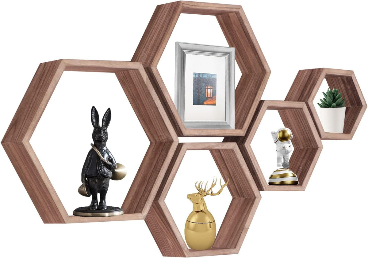 PHOENANCEE front display of honeycomb shelves adding sculptural storage