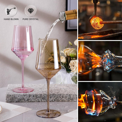 Physkoa glass held in hand to show scale and comfortable 15 oz capacity