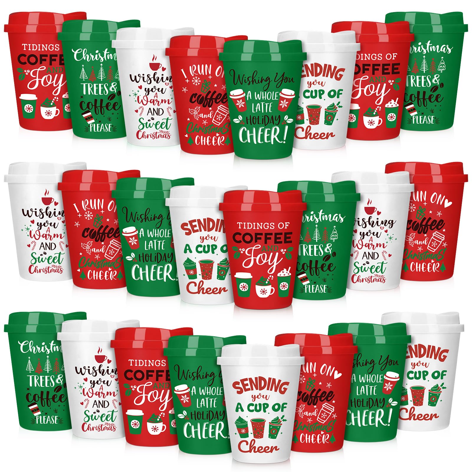Pickmesh front packaging showing 24-piece festive cup set and convenient gifting