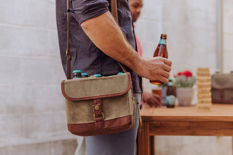 PICNIC TIME beer caddy removable padded liner visible for easy cleaning and insulation