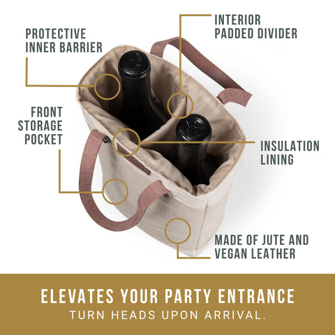 PICNIC TIME front pocket shot with corkscrew and napkins showing convenient storage for accessories
