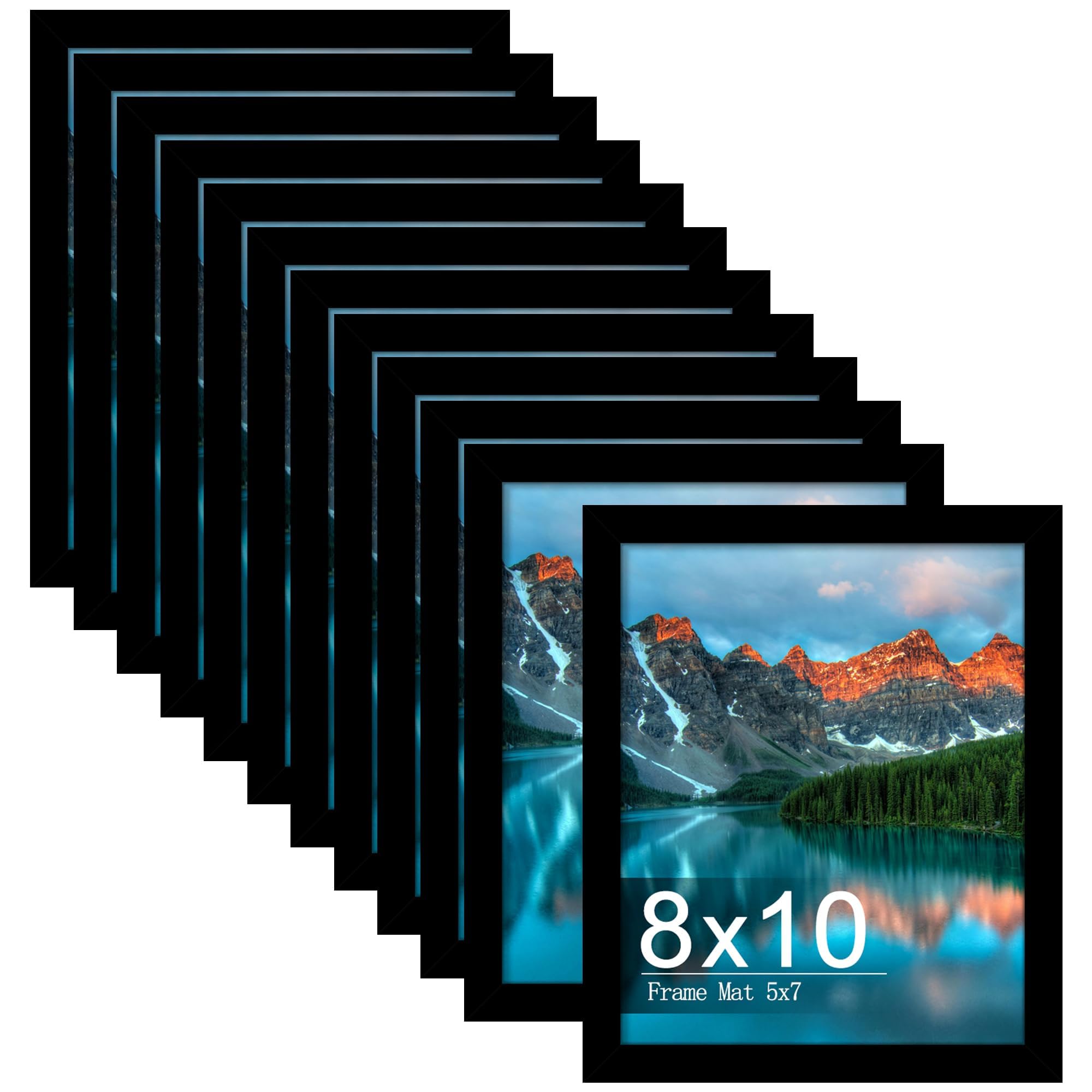 Picrit front view showing sleek black frame and modern profile, enhances room style