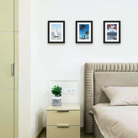 Picrit frames arranged in a gallery wall showing uniform styling and balance