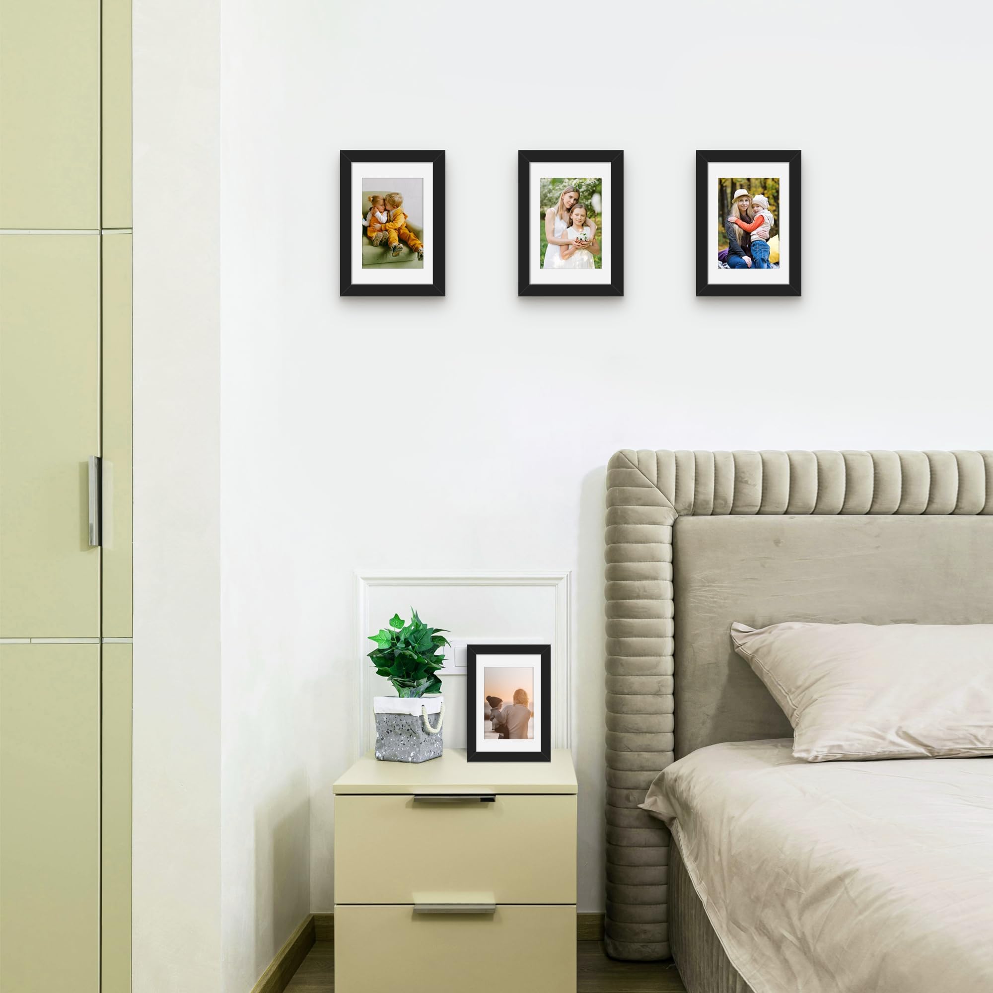 Picrit frame held to show real scale and simple wall placement benefit