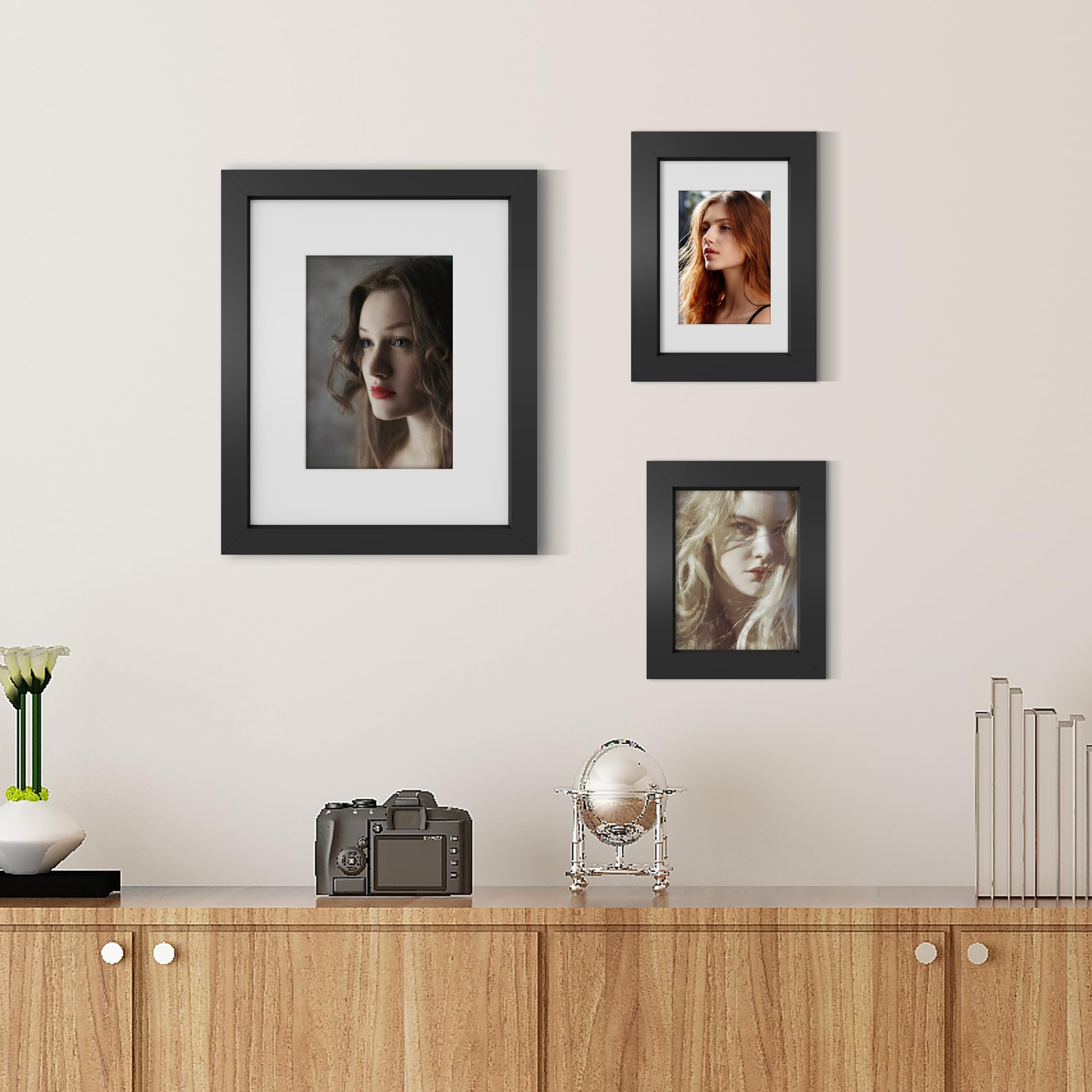 Picrit frame with matted photo demonstrating secure fit and neat presentation