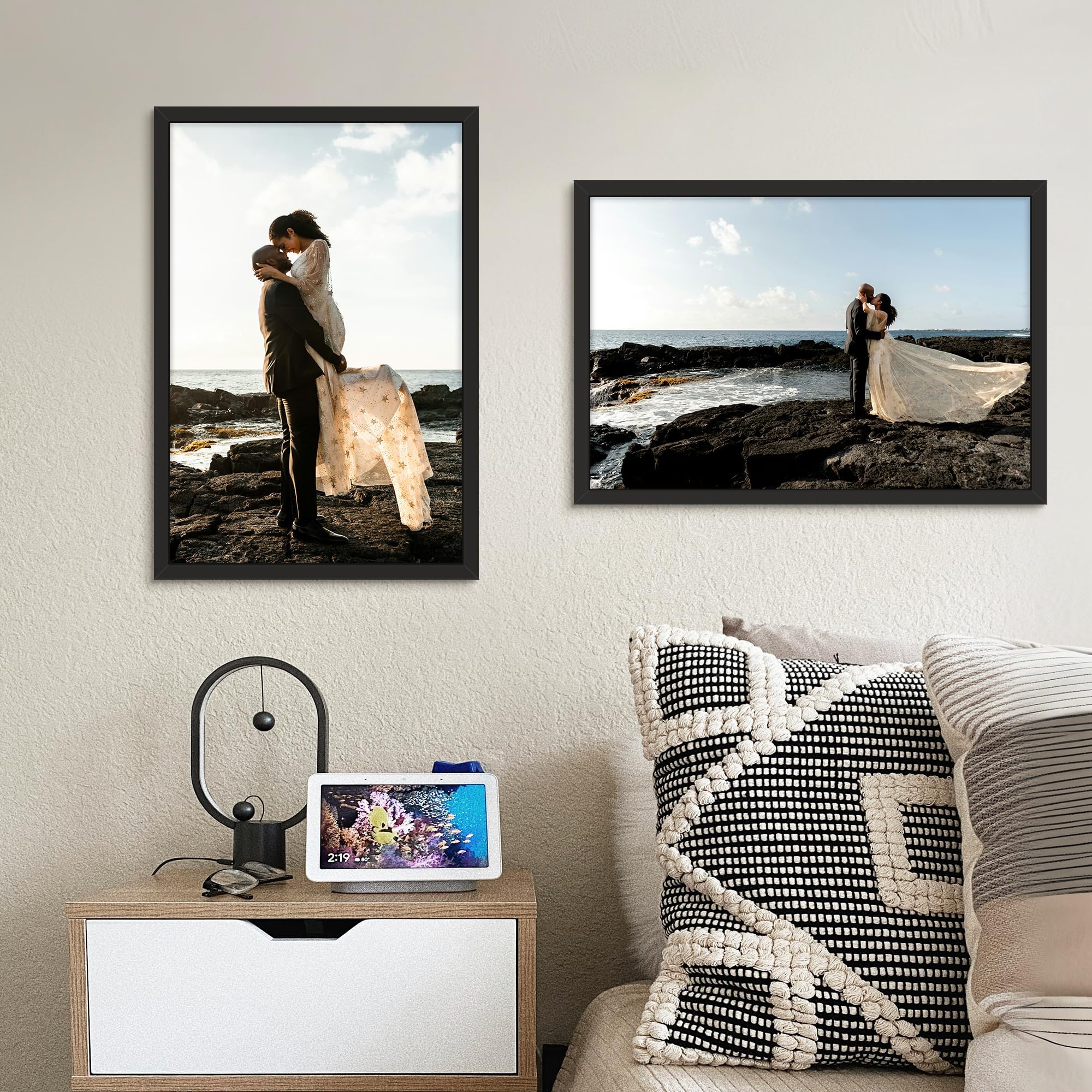Picrit lifestyle shot in living room showing decorative appeal and easy use