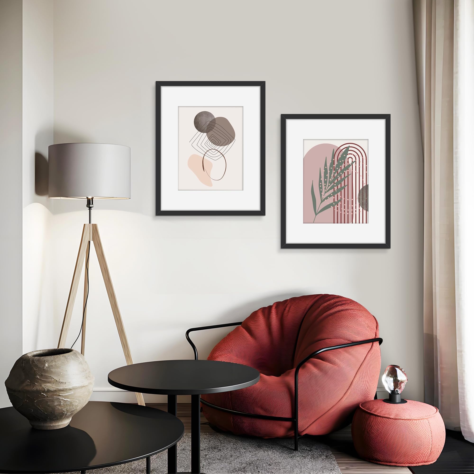 Picrit frame styled in living room demonstrating gallery look and décor compatibility