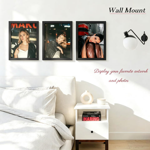 Picrit packaged frames with protective film showing safe shipping and easy setup