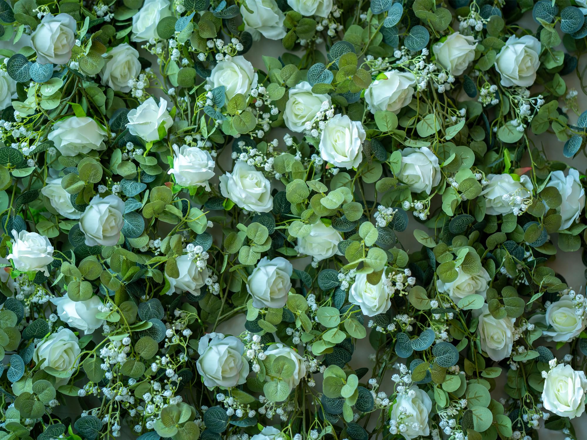 Pieshay baby’s breath cluster nestled in foliage adding brightness and natural contrast