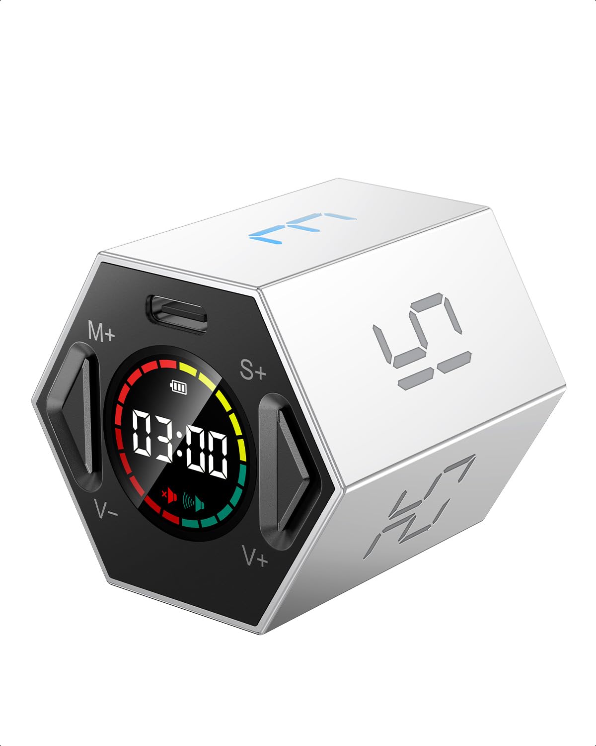 PIHEN Ticktime T6 front display showing remaining time and clear LED benefits focus