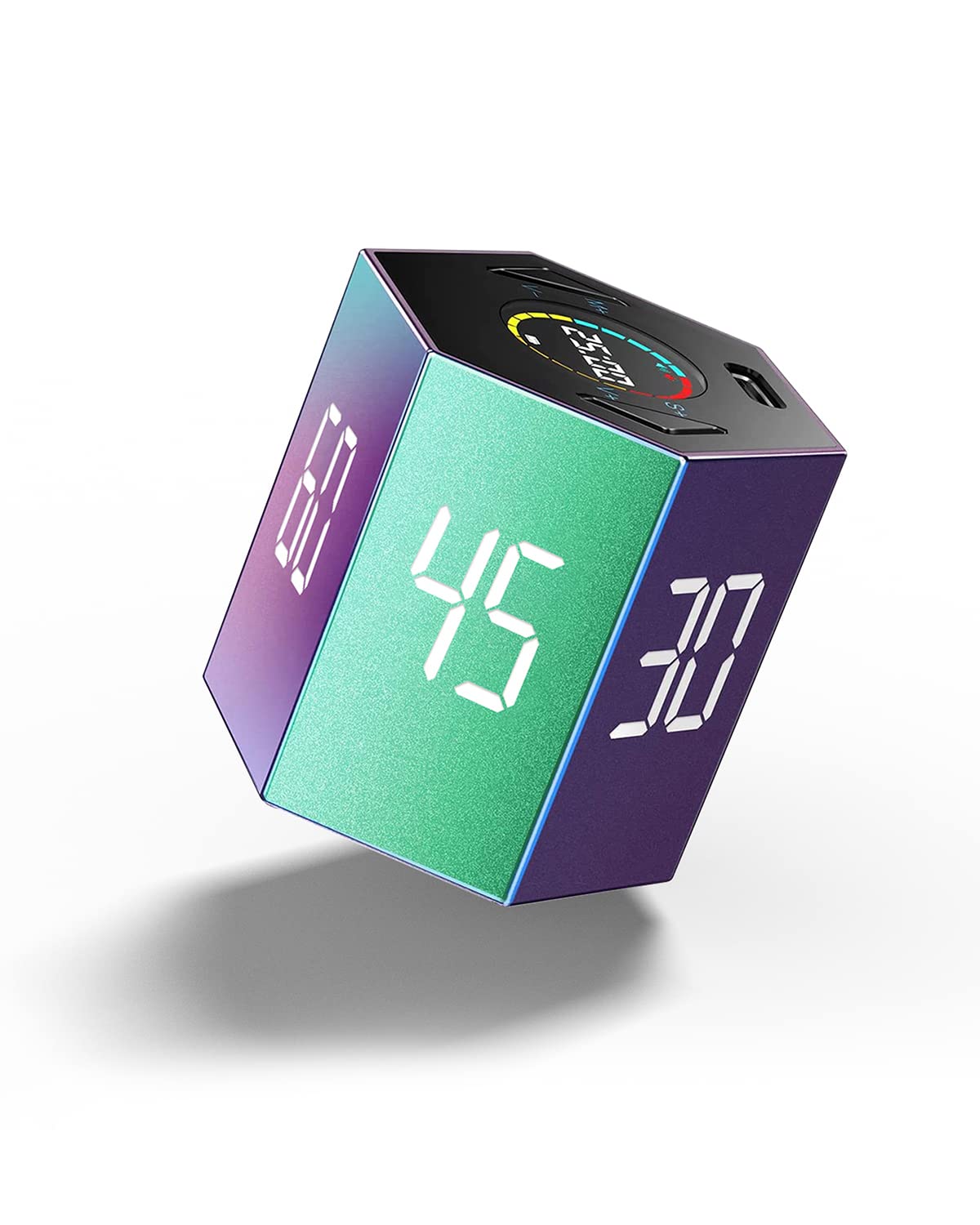 PIHEN Ticktime T6 front view showing cube shape and controls for focused timing
